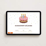 "Pixelated Party" - Online Kids Birthday Invitations in Strawberry by tuldok - Desktop layout