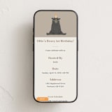"Beary First" - Online Kids Birthday Invitations in Mocha by Adelyn T. - Mobile layout