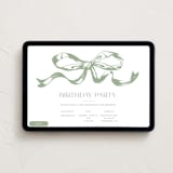 "Big Bow" - Online Kids Birthday Invitations in Forest by Teju Reval - Desktop layout