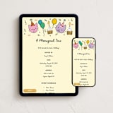 "Meowgical Cat Party" - Online Kids Birthday Invitations in Butter by Becky Nimoy - Mobile + desktop layout