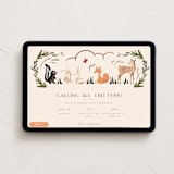 "Woodland Dreams" - Online Kids Birthday Invitations in Halo by Teju Reval - Desktop layout