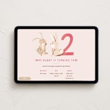 "Bunny" - Online Kids Birthday Invitations in Petal by Teju Reval - Desktop layout