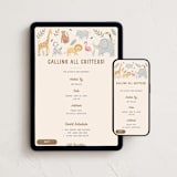 "Safari Dreams" - Online Kids Birthday Invitations in Halo by Teju Reval - Mobile + desktop layout