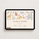 "Safari Dreams" - Online Kids Birthday Invitations in Halo by Teju Reval - Desktop layout