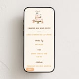 "Safari Cake" - Online Kids Birthday Invitations in Halo by Teju Reval - Mobile layout