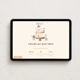 "Safari Cake" - Online Kids Birthday Invitations in Halo by Teju Reval - Desktop layout