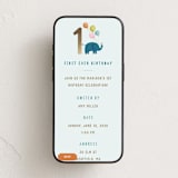 "First Ever Birthday" - Online Kids Birthday Invitations in Frost by Teju Reval - Mobile layout