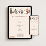 "Musical Party" - Online Kids Birthday Invitations in Halo by Teju Reval - Mobile + desktop layout
