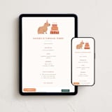 "Capybara birthday" - Online Kids Birthday Invitations in Petal by Ester Bernaldo de Quiros - Mobile + desktop layout