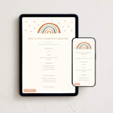 "Birthday rainbow" - Online Kids Birthday Invitations in Sunset by Ester Bernaldo de Quiros - Mobile + desktop layout