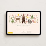"Fun woodland celebration" - Online Kids Birthday Invitations in Sand by iamtanya - Desktop layout