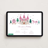 "Once upon a Birthday" - Online Kids Birthday Invitations in Strawberry by Sarah Knight - Desktop layout