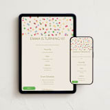 "Colorful Confetti" - Online Kids Birthday Invitations in Colorpop by Stephanie Heinrich Godbout - Mobile + desktop layout