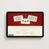 "Big Top" - Online Kids Birthday Invitations in Carnival by Sarah Hawkins Designs - Desktop layout