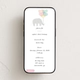 "elephant party" - Online Kids Birthday Invitations in Blush by Lori Wemple - Mobile layout