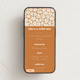 "Wildflower One" - Online Kids Birthday Invitations in Orange by Kaliste Ananda - Mobile layout