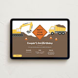 "Construction Party" - Online Kids Birthday Invitations in Bumblebee by Kacey Kendrick Wagner - Desktop layout