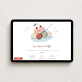 "Ice Cream Sprinkles" - Online Kids Birthday Invitations in Snow by Ani Somi - Desktop layout