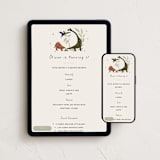 "Dinomite Birthday" - Online Kids Birthday Invitations in Honey by Gwen Bedat - Mobile + desktop layout