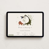"Dinomite Birthday" - Online Kids Birthday Invitations in Honey by Gwen Bedat - Desktop layout