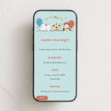 "Let's Pawty" - Online Kids Birthday Invitations in Sky Blue by Shannon Chen of Four Wet Feet Studio - Mobile layout