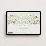 "Flutter By" - Online Kids Birthday Invitations in Meadow by Carolyn Kach - Desktop layout