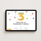 "Big Three!" - Online Kids Birthday Invitations in Sunshine by Oma N. Ramkhelawan - Desktop layout