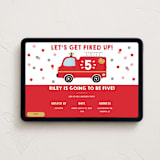 "Fired Up!" - Online Kids Birthday Invitations in Fire by Oma N. Ramkhelawan - Desktop layout