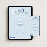 "Undersea Birthday" - Online Kids Birthday Invitations in Blueberry by Jennifer Holbrook - Mobile + desktop layout