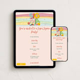 "Sigma Party" - Online Kids Birthday Invitations in Candy by Caroline Harberd - Mobile + desktop layout