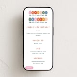 "Caterpillar" - Online Kids Birthday Invitations in Bubblegum by Elif Sahin - Mobile layout
