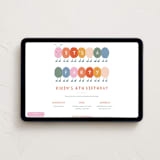 "Caterpillar" - Online Kids Birthday Invitations in Bubblegum by Elif Sahin - Desktop layout