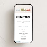 "Vroom Vroom" - Online Kids Birthday Invitations in Primary by taylorVdesign - Mobile layout