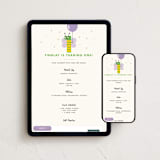 "Happy One" - Online Kids Birthday Invitations in Fig by mo kelley - Mobile + desktop layout