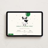 "Happy Three" - Online Kids Birthday Invitations in Forest by mo kelley - Desktop layout