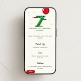 "Happy Seven" - Online Kids Birthday Invitations in Berry by mo kelley - Mobile layout