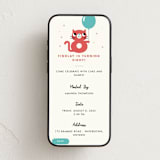 "Happy Eight" - Online Kids Birthday Invitations in Aqua by mo kelley - Mobile layout