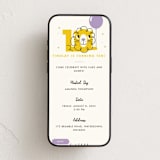 "Happy Ten" - Online Kids Birthday Invitations in Lilac by mo kelley - Mobile layout