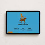"Skate Dogs" - Online Kids Birthday Invitations in Blue Skies by mo kelley - Desktop layout