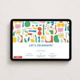 "Let's Celebrate Shapes" - Online Kids Birthday Invitations in Clay by Ampersand Design Studio - Desktop layout