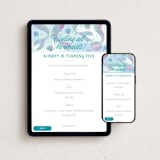 "Mermaid Tails" - Online Kids Birthday Invitations in Lilac by 2birdstone - Mobile + desktop layout