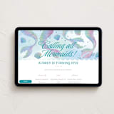 "Mermaid Tails" - Online Kids Birthday Invitations in Lilac by 2birdstone - Desktop layout