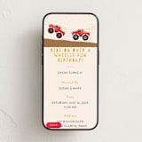 "wheelie fun birthday" - Online Kids Birthday Invitations in Cherry by Kanika Mathur - Mobile layout
