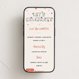 "cue the confetti" - Online Kids Birthday Invitations in Rainbow by Creo Study - Mobile layout
