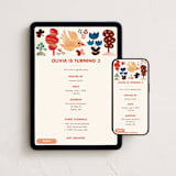 "Day in the Garden" - Online Kids Birthday Invitations in Mist by Mojca Dolinar - Mobile + desktop layout