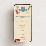 "Wild West" - Online Kids Birthday Invitations in Tumbleweed by Annie Montgomery - Mobile layout