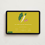 "Little Sprout" - Online Kids Birthday Invitations in Sprout by Sierra Lee - Desktop layout