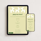 "Balloon Animal" - Online Kids Birthday Invitations in Sorbet by Sierra Lee - Mobile + desktop layout