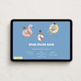 "splish splash bash" - Online Kids Birthday Invitations in Pool by Faith Dorn - Desktop layout
