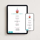 "8 Bit Cupcake" - Online Kids Birthday Invitations in Cotton by Becky Nimoy - Mobile + desktop layout